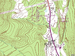 TerraServer map of former site at 13300 Winchester Road SW