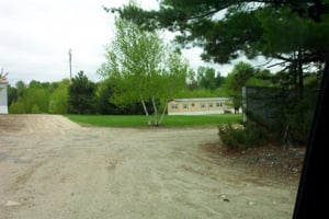 former entrance road.