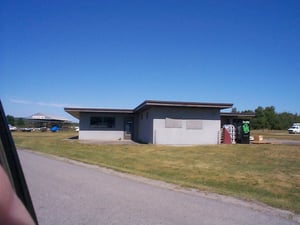 front view of the snack bar/projection booth