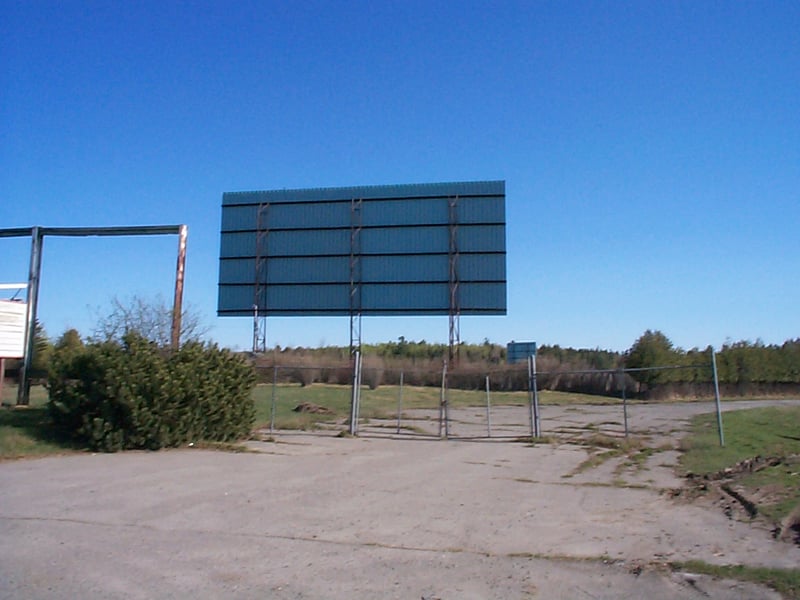 Front view of sign and screen one