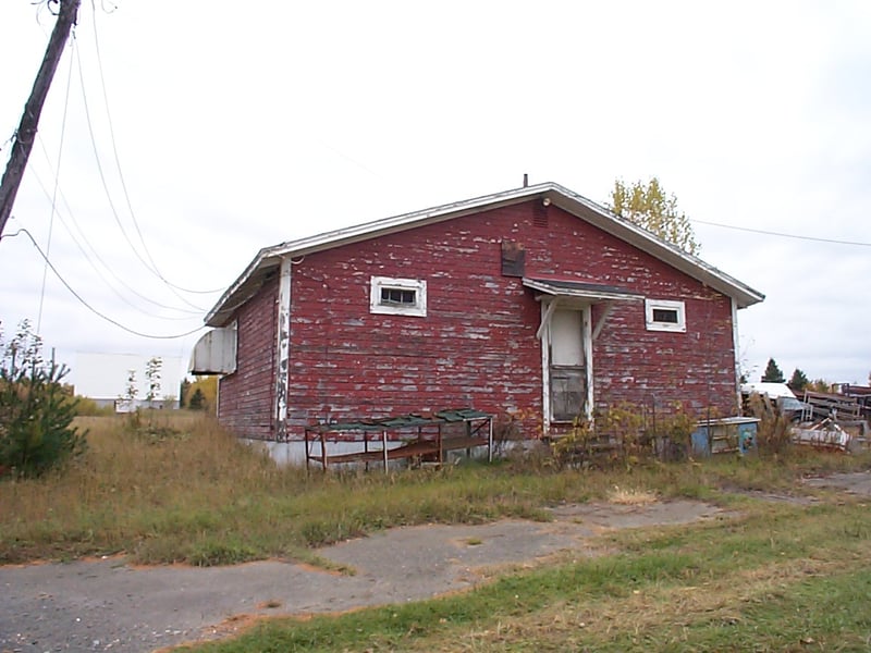 rear view of snack bar