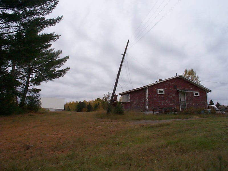 rear view of snack bar