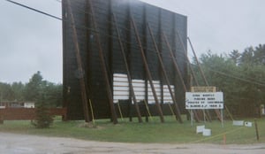 marquee and back of screen