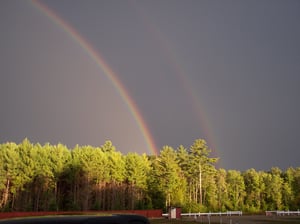 Double Rainbow at the ticket booth.