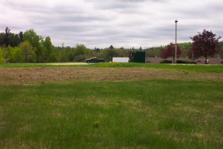 View of field from where the screen tower stood.