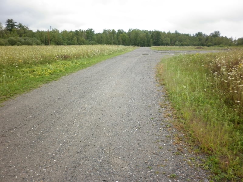 The empty lot as it appears today