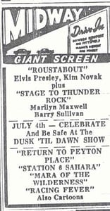 "Bangor Daily News" ad for July 3/4, 1965