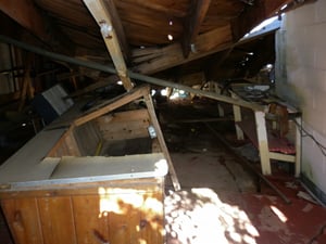 Another view of the current condition of the snack bar