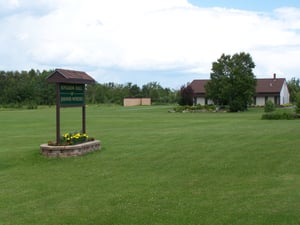 Street view looking toward the back of the lot.