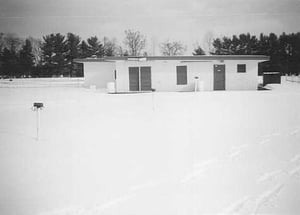 concessions building; taken in winter, 1997