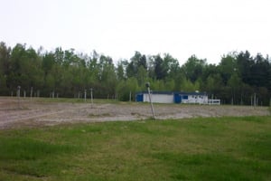 View of lot and snack bar taken from exit road.