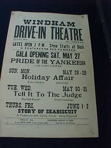 Handbill advertising drive-in's opening.