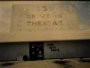 131 Drive-In now used as an auto salvage yard, Perk Auto Parts