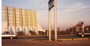 screen tower and marquee; taken in 1985
