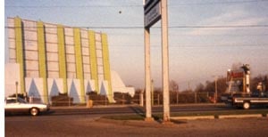 screen tower and marquee; taken in 1985