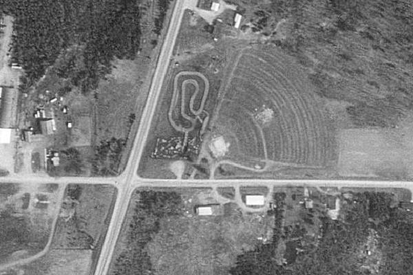 Alpena drive-in aerial image