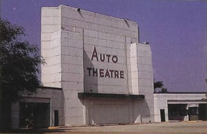 Here is the photo of the Auto Theatre screen tower that Darren Snow mentioned in a comment.