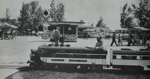 Bel Air kiddie train shot from the 1953 Theatre Catalog