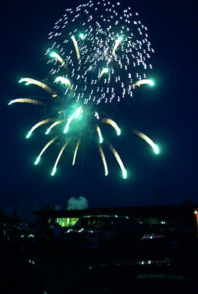 Fireworks at the Capri