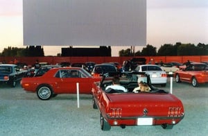 Mustang show at the Capri 9-18-04, more pics at michigandriveins.com.