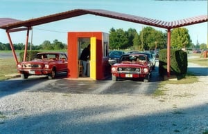 Mustang show at the Capri 9-18-04, more pics at michigandriveins.com.