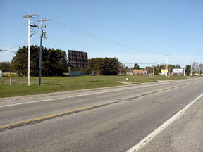 Real estate picture of screen from the highway.