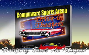 Compuware Sports Arena Drive-in Logo