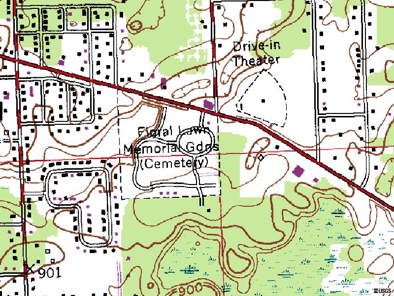 TerraServer map of former site-Hwy 96 at Cady Rd