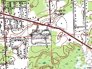 TerraServer map of former site-Hwy 96 at Cady Rd