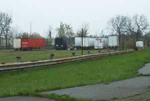 Douglas lot used for trailer storage 4-28-02