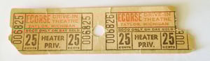 Ticket for 25 cents