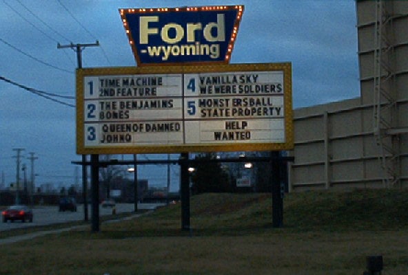 Ford Wyoming marquee taken 3-09-02