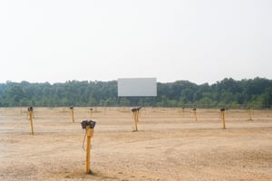 Screen and speaker poles