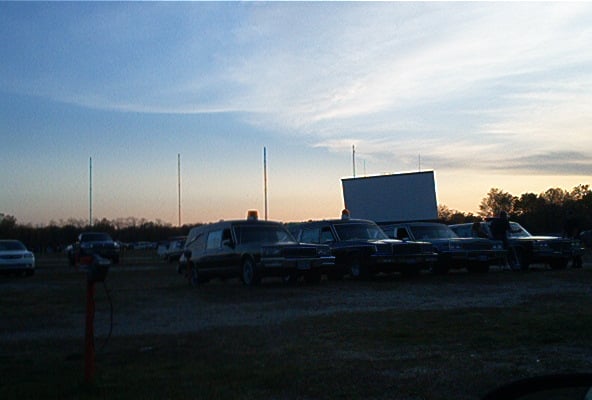 The Graveyard Haulerz Hearse Club hangin' at the Getty 4 Drive-in.