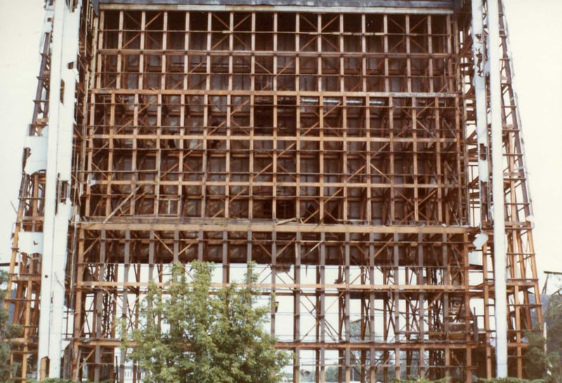 Here are several pictures that I took in 1984 as the Gratiot Drive-In was being torn down.