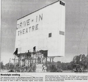 Jackson Drive-In @ 4400 Ann Arbor Road, Jackson, Michigan Being Tore Down!