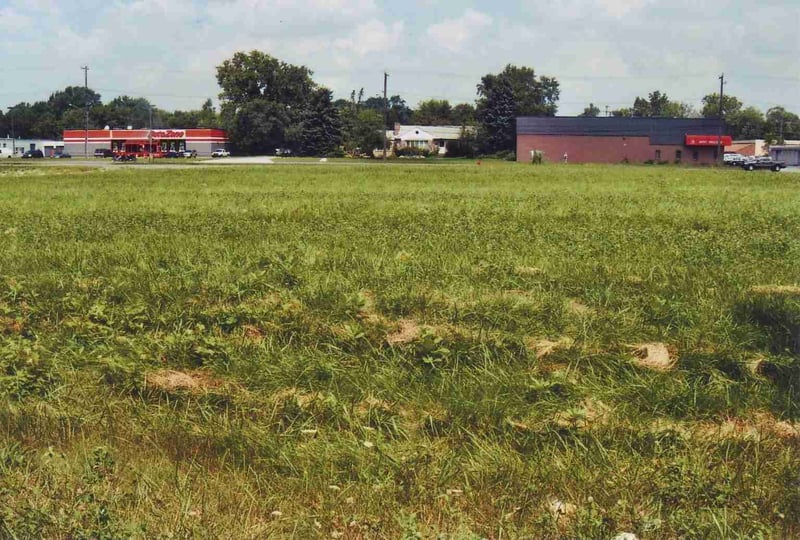 Looking towards the area of the screen tower and entrance road