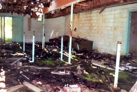 Remains of the snackbar