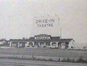 Lansing Drive-In screen tower from the 1949-50 Theatre Catalog