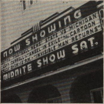 Lansing Drive-In marquee from the 1949-50 Theatre Catalog.