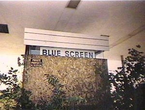M-78 Twin Drive-In ticket booth, still standing as of November 2001.