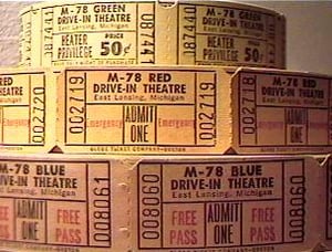 M-78 Triple Drive-In movie tickets.