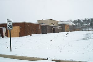 M-78 Snack Bar recently boarded up, all fencing also removed