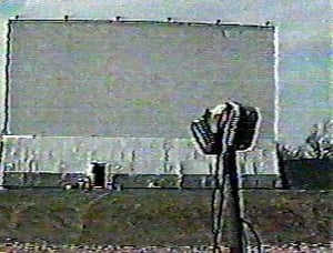 Maple City Drive-In screen tower, photo shot by Daryl Burgess. Screen has been demolished.