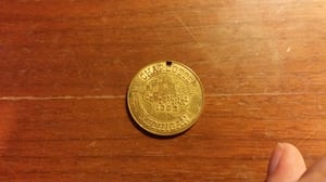 1963 souvenir coin front