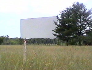 Front of screen