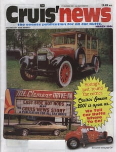 The Mt. Clemens Drive-In Marquee on the March 2001 cover of Cruis'news
www.cruisnews,com