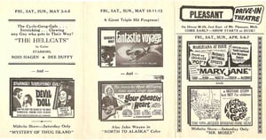 1967 Flyer for the Pleasant Drive-In