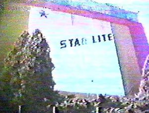 Starlite Drive-In screen tower, photo shot by daryl Burgess.