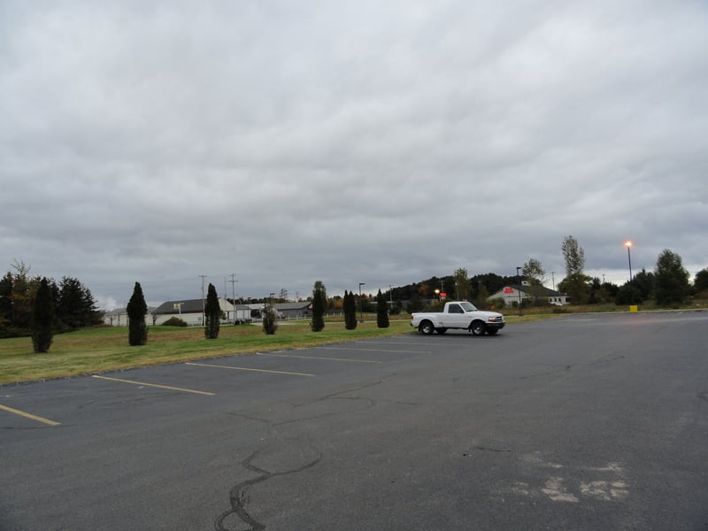 former field, part of McDonalds and Holiday Inn now